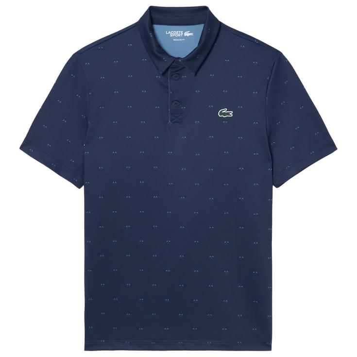 Lacoste All Over Print Crocodile Or Club Navy Blue Aral 