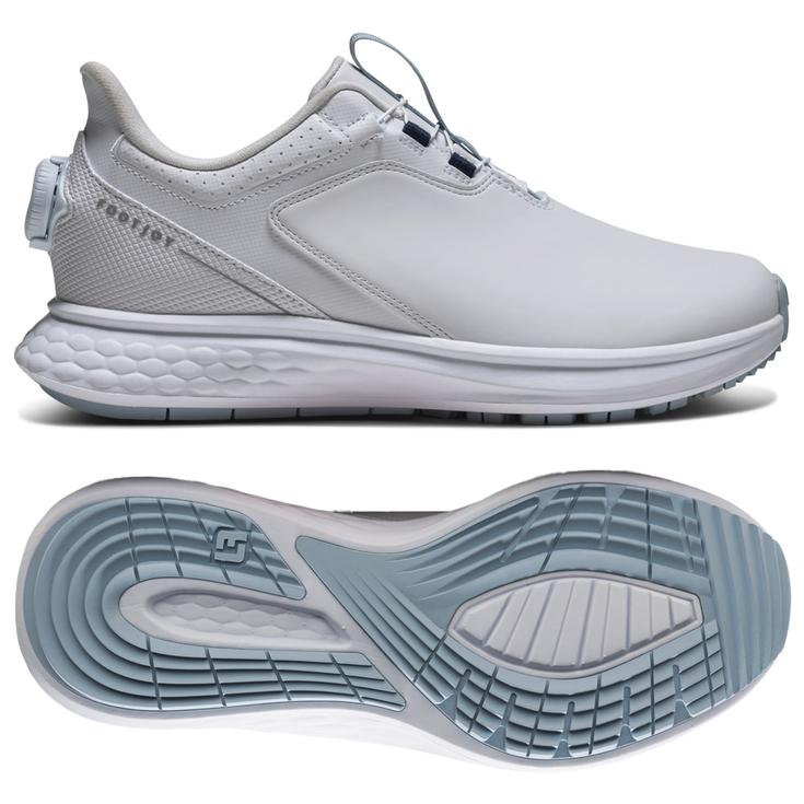 Footjoy Chaussures sans spikes Pulse Boa Women White White Blue Présentation