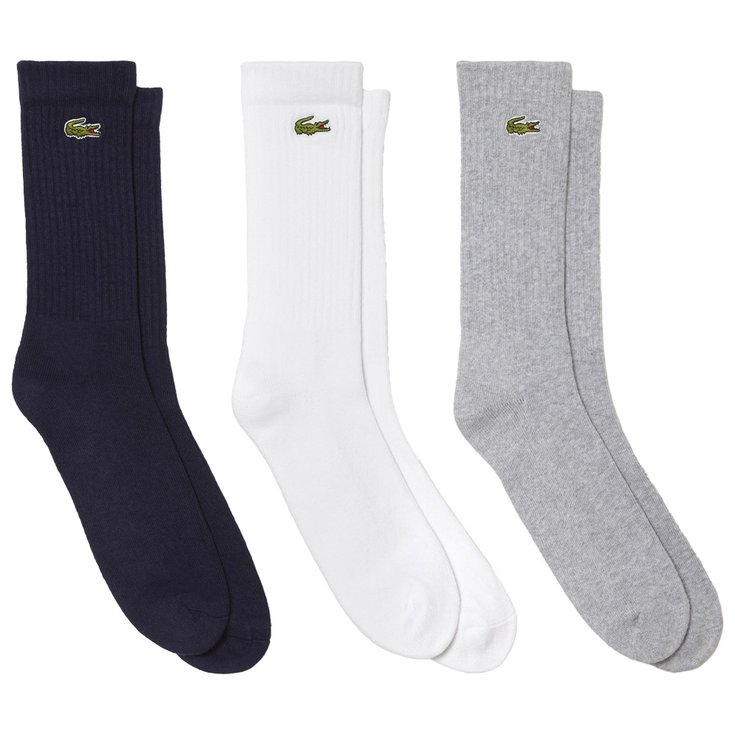 Lacoste Socken Lacoste Socks Silver White Navy Präsentation