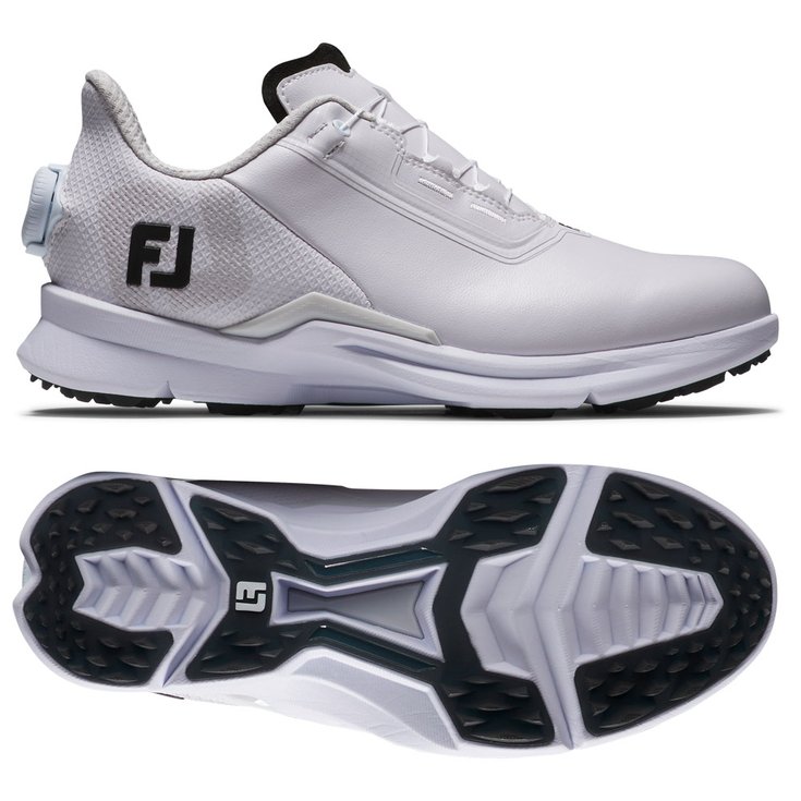 Footjoy Schuhe ohne Spikes Women's Fuel BOA White Black Grey Präsentation
