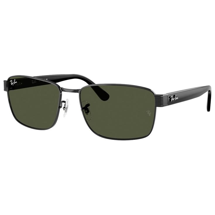Ray Ban Sonnenbrille RB3750 Polished Black Green G-15 Präsentation