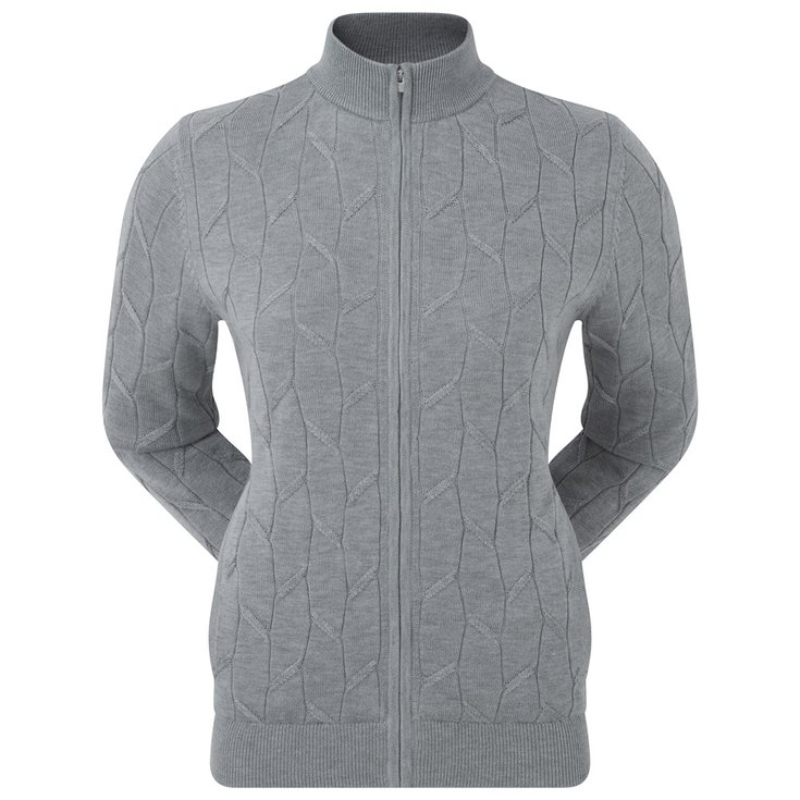Footjoy Full-Zip Lined Pullover Wmn Grey 