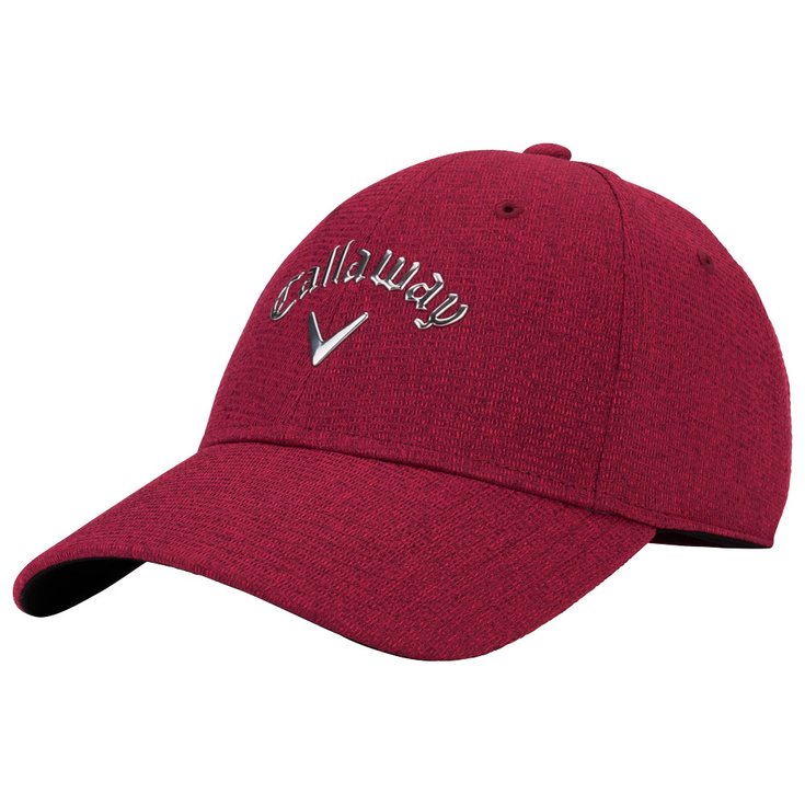 Callaway Golf Cap Liquid Metal Women Red Plum Silver Präsentation