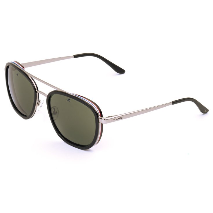 Vuarnet Lunettes de soleil Edge Large Noir Flag Pure Grey Présentation