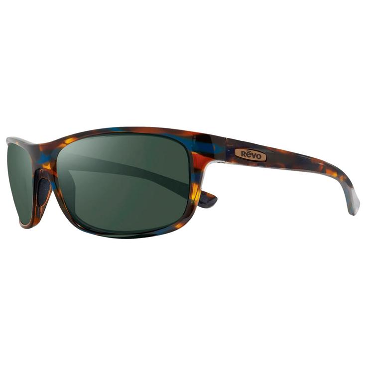 Revo Sonnenbrille Jude Tortoise Blue Crystal Smoke Green Polarized Präsentation
