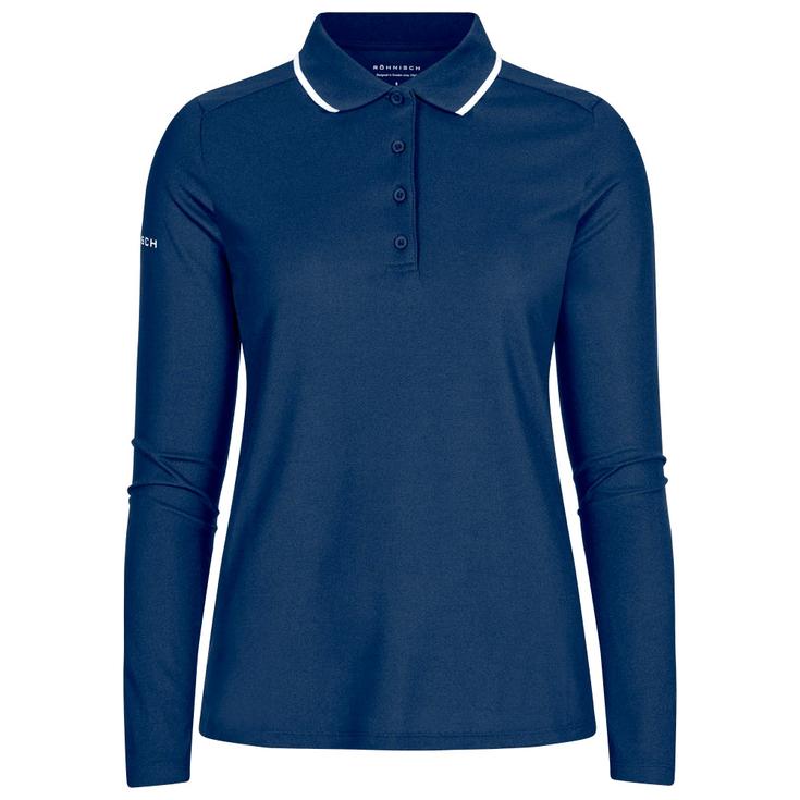 Rohnisch Polohemde Miriam Long Sleeve Poloshirt Navy Präsentation Rohnisch Polohemde Miriam Long Sleeve Poloshirt Navy Präsentation