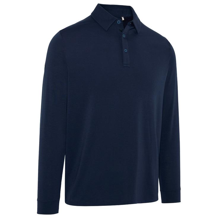 Callaway Golf Polohemde Soft Touch Long Sleeve Knit Peacoat Präsentation