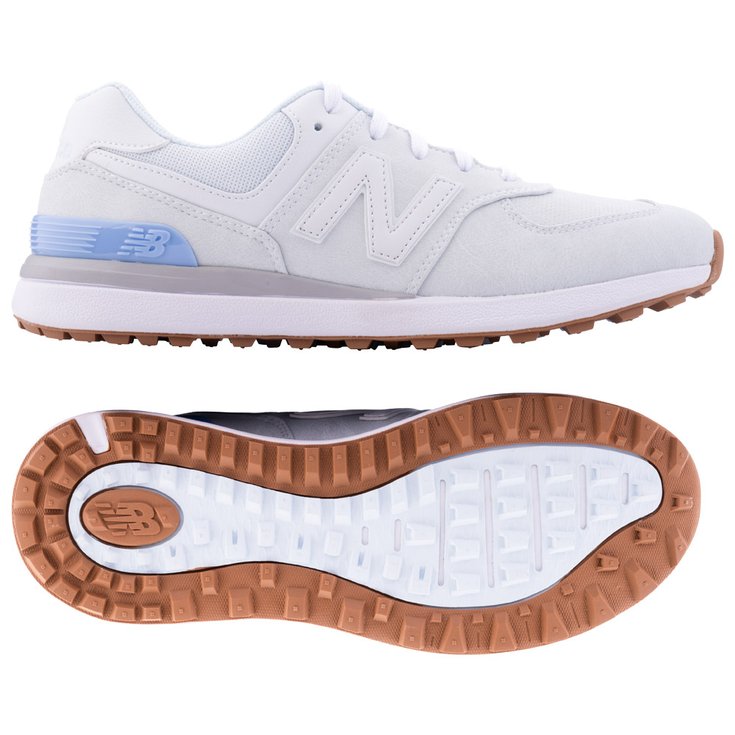 New Balance Schuhe ohne Spikes W 574 Greens V2 Light Blue Präsentation