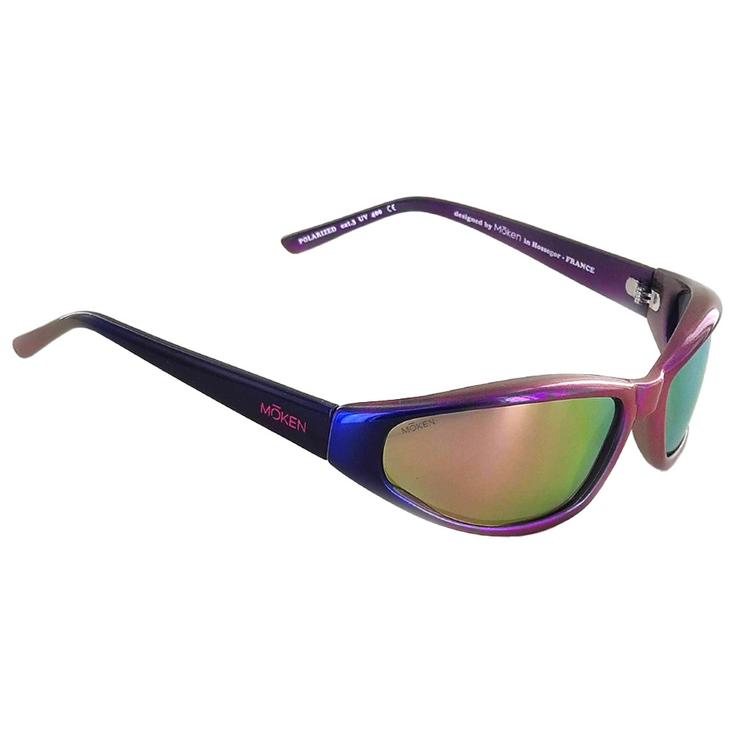Moken Vision Sonnenbrille Kutbak Purple Gold Pink Polarized Präsentation