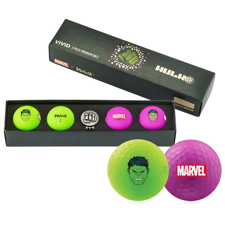 Volvik Balles neuves 4 Balles Vimat + BM Hulk - Sans Présentation