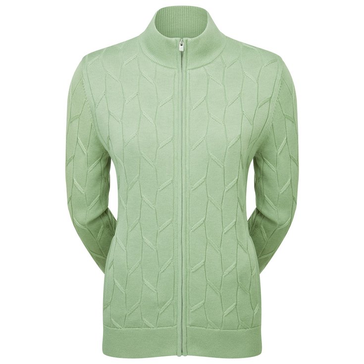 Footjoy Pullover Full-Zip Lined Pullover Wmn Sage Präsentation
