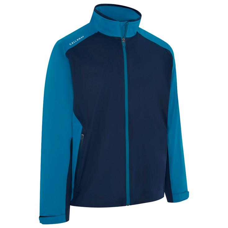 Callaway Golf Regenjacke Emea Full Zip Stormlite II Blue Sapphire Präsentation