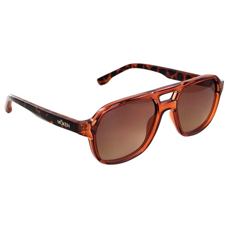 Moken Vision Sonnenbrille Tommy Brown Orange Präsentation