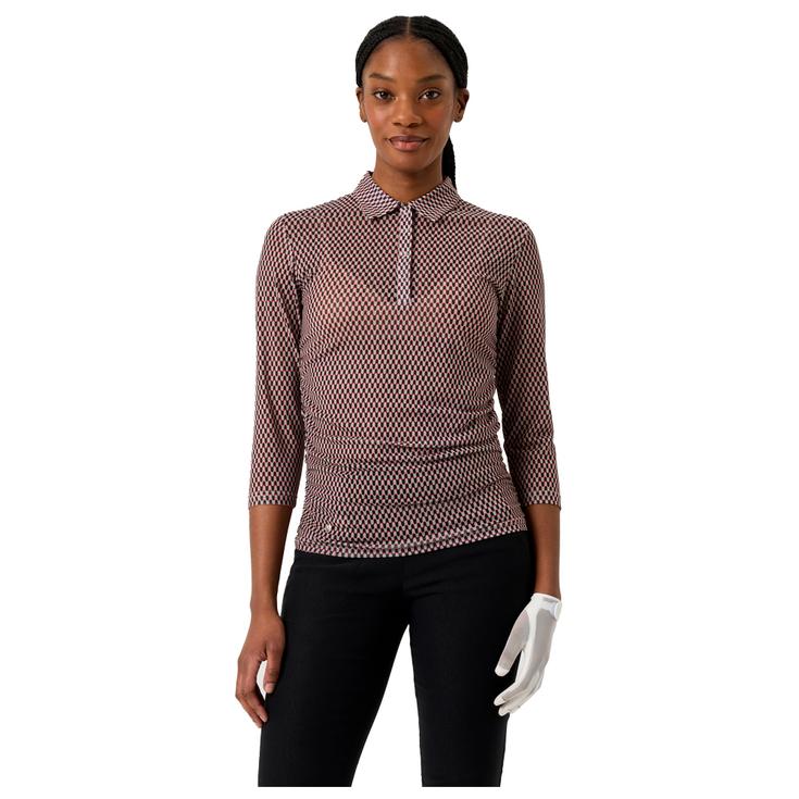 Daily Sports Polohemde Breeze Mesh 3/4 Sleeve Abstract Wave Präsentation