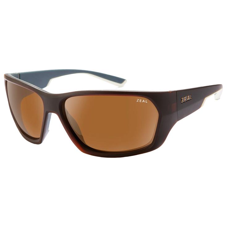 Zeal Lunettes de soleil Caddis Matte Brown Khaki Ellume Polarized Copper Présentation