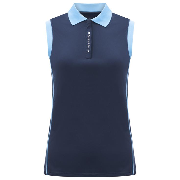 Rohnisch Polohemde Ultra Viola Uv Sleeveless Navy Präsentation