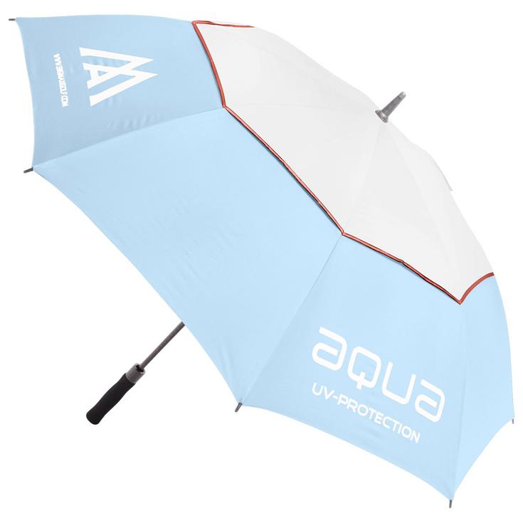 Big Max Regenschirm Aqua UV Umbrella Ice Bleu White Peach Präsentation