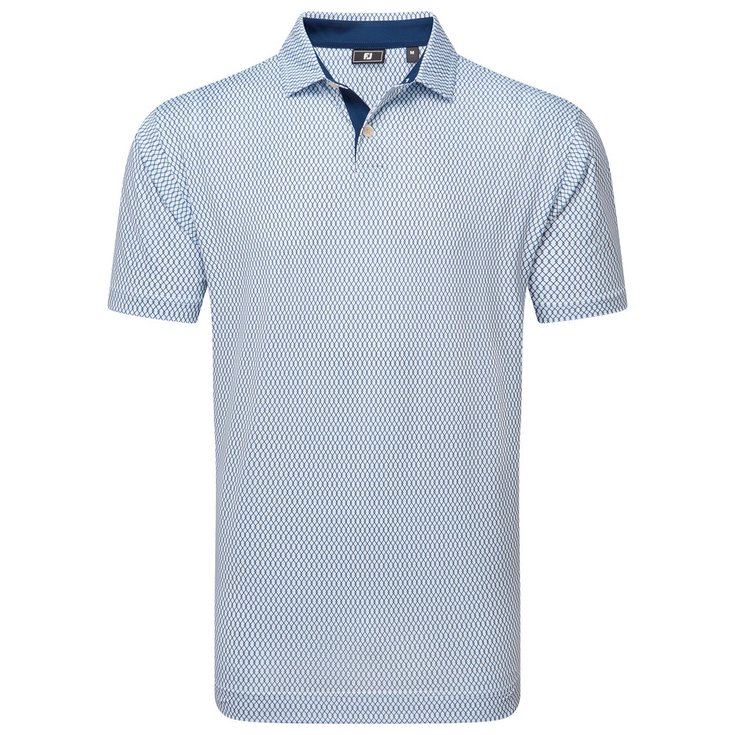 Footjoy Irongate Print Lisle Sky Navy 