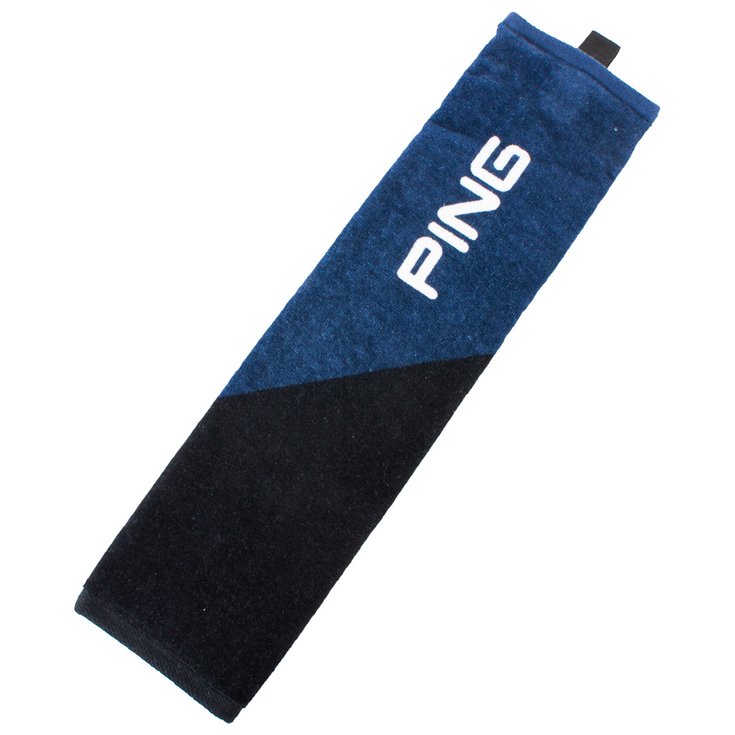 Ping Serviette Tri-Fold Towel Navy Black - Sans Présentation