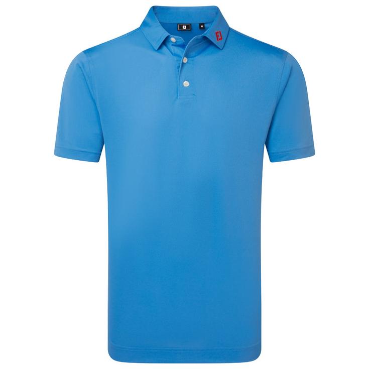 Footjoy Polohemde Stretch Pique Solid Coastal Blue Präsentation