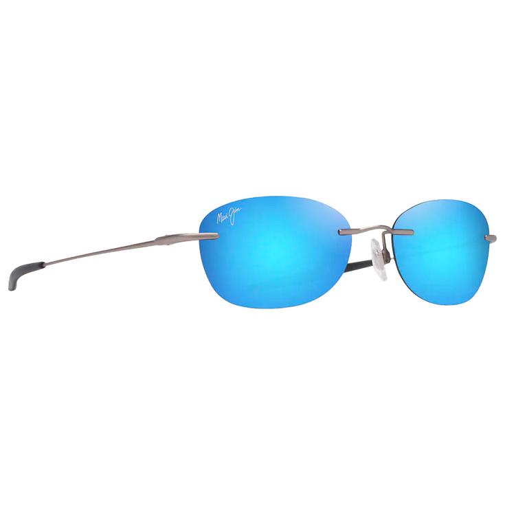 Maui Jim Sonnenbrille Kaila Matte Light Ruthenium Blue Hawaii MauiUltra Präsentation