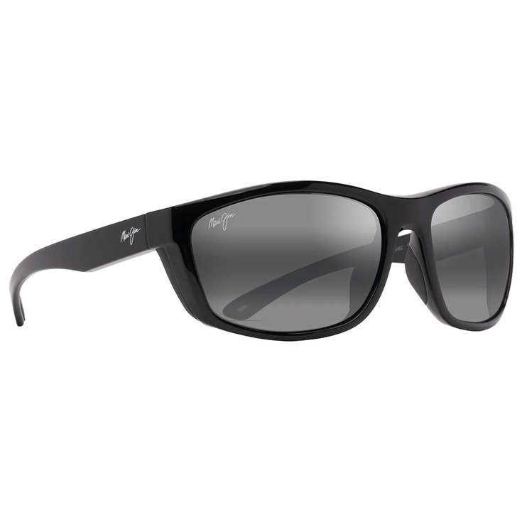 Maui Jim Sonnenbrille Nuu Landing Noir Brillant Gris Neutre Mineral Superthin Präsentation