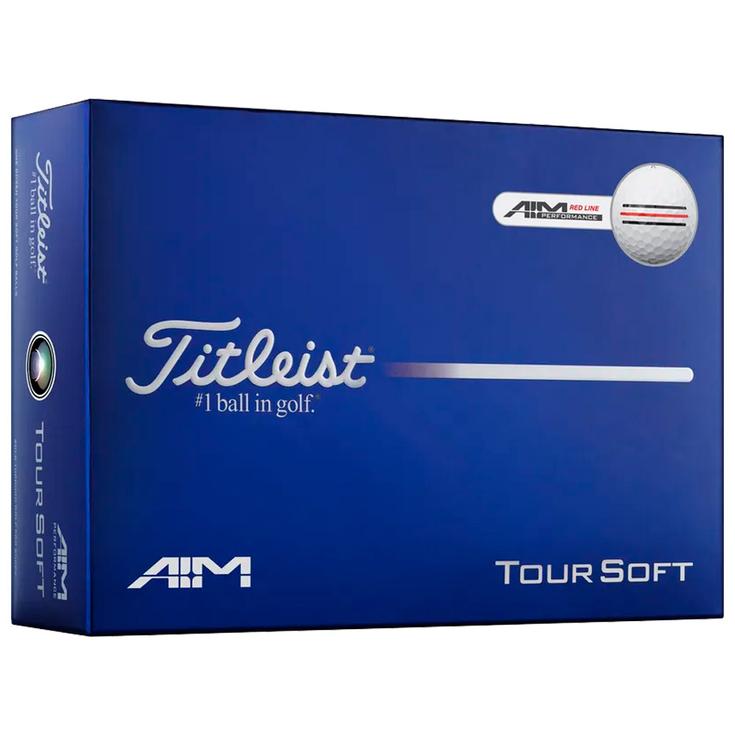 Titleist Balles neuves Tour Soft White AIM Red Présentation