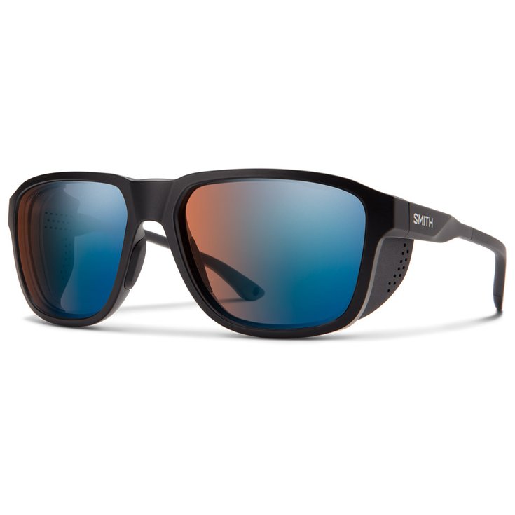 Smith Sonnenbrille Embark Matte Black Chromapop Glacier Photochromic Copper Blue Mirror Präsentation