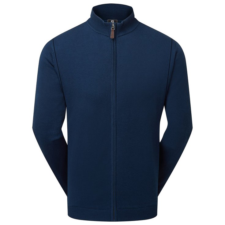 Footjoy Jacke Drirelease Full Zip Lined Sweater Navy Präsentation