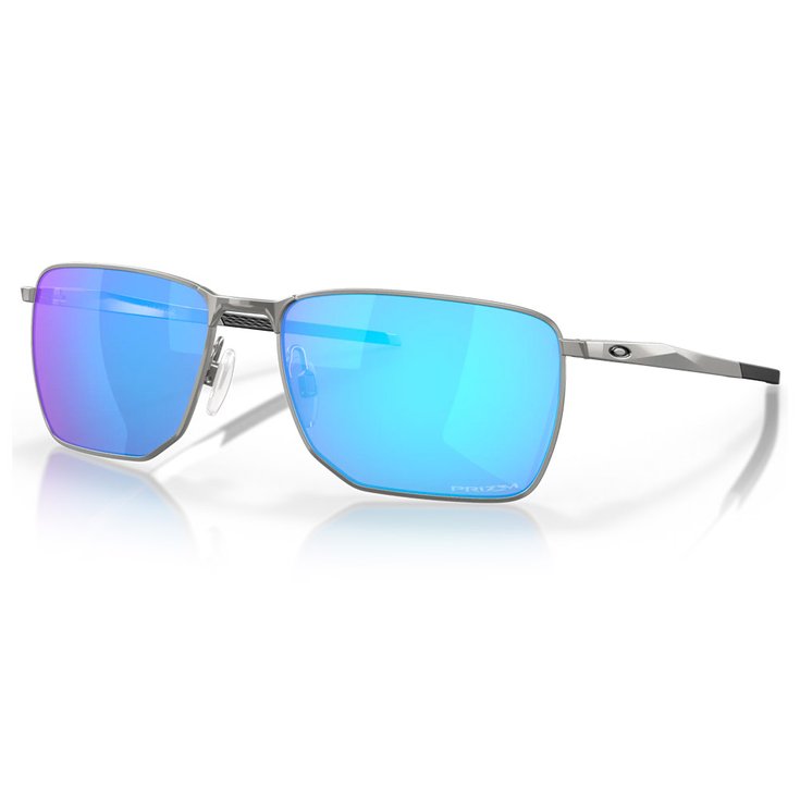 Oakley Lunettes de soleil Ejector Satin Chrome Prizm Sapphire Présentation