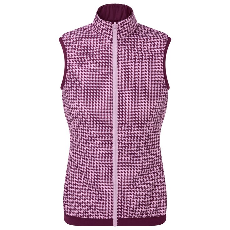 Footjoy Veste Women's Insulated Reversible Vest Fig Pink Présentation