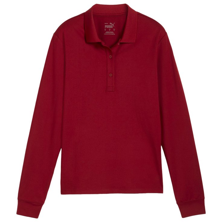 Puma Golf Polohemde W Cloudspun Midwght Ls Polo Intense Red Präsentation