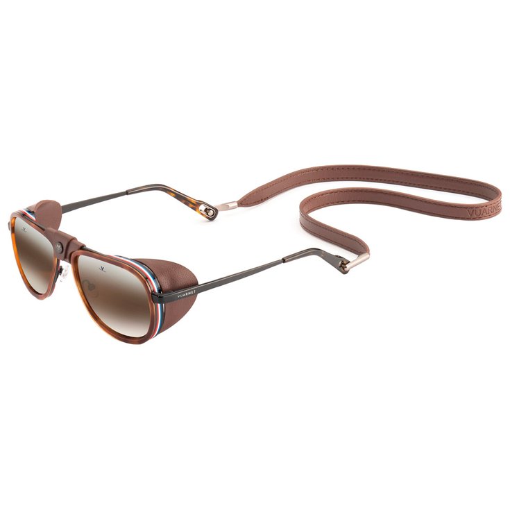 Vuarnet Lunettes de soleil Glacier Regular Ecaille Flag Marron Brownlynx Présentation