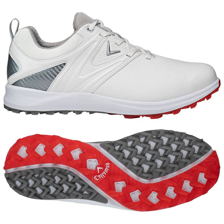 Callaway Golf Schuhe ohne Spikes Adapt White Grey Präsentation