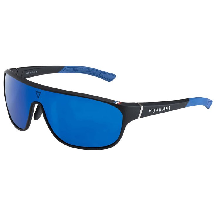 Vuarnet Lunettes de soleil Road Vuarnet 180 Noir Mat Gris Polar Blue Flash 