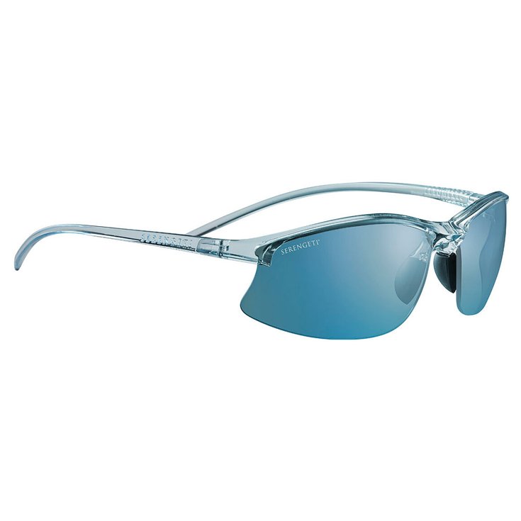 Serengeti Sonnenbrille Winslow Shiny Crystal Ice Blue Saturn Polarized 555nm Blue Präsentation
