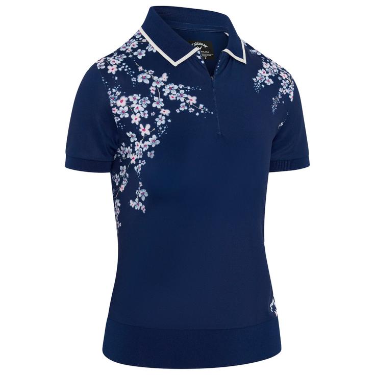 Callaway Golf Polo Floral Blossom Blue Depths Présentation
