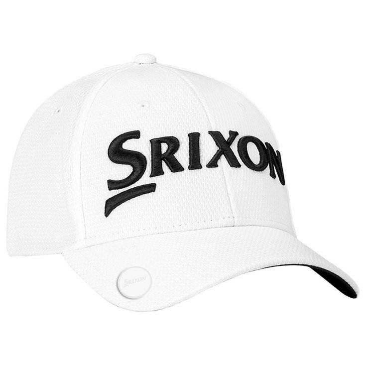 Srixon Cap Ball Marker White Black Präsentation