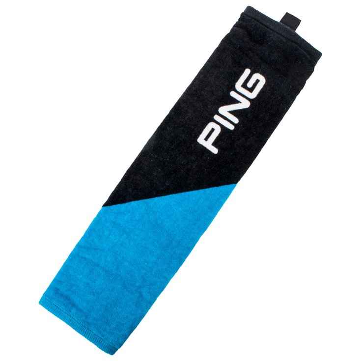 Ping Serviette Tri-Fold Towel Black Birdie Blue - Sans Présentation
