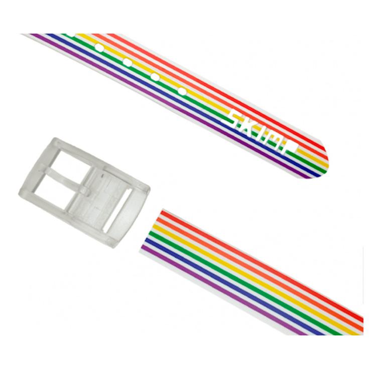 Skimp Gürtel Print Stripes Rainbow Präsentation