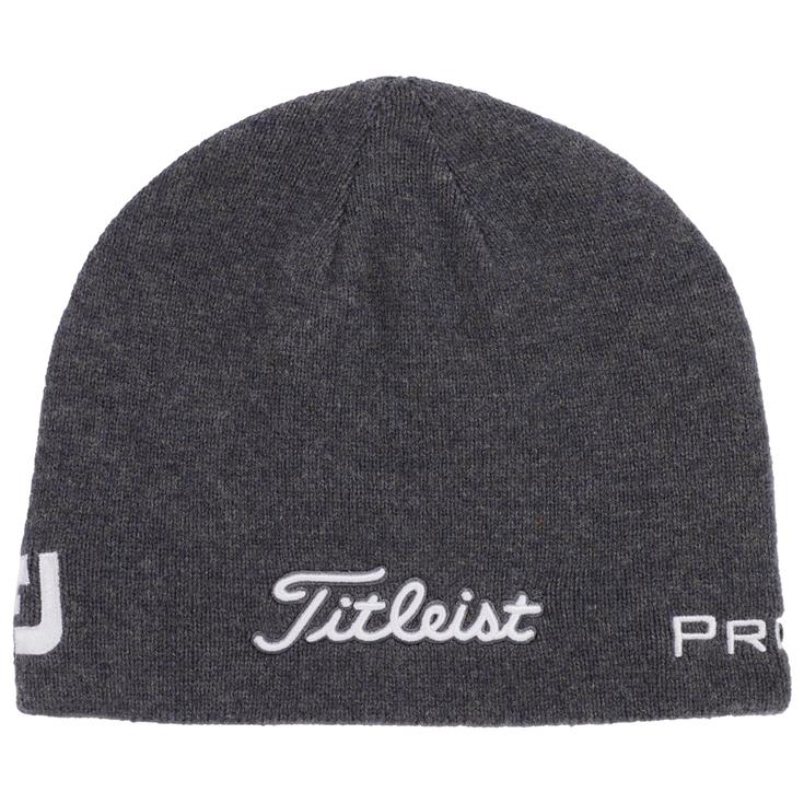 Titleist Bonnet Tour Merino Beanie Charcoal White Présentation