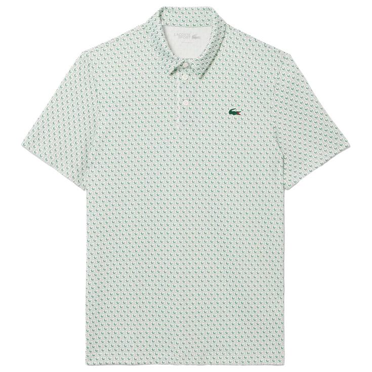 Lacoste Polohemde All Over Print Crocodile Or Club Four Green Präsentation