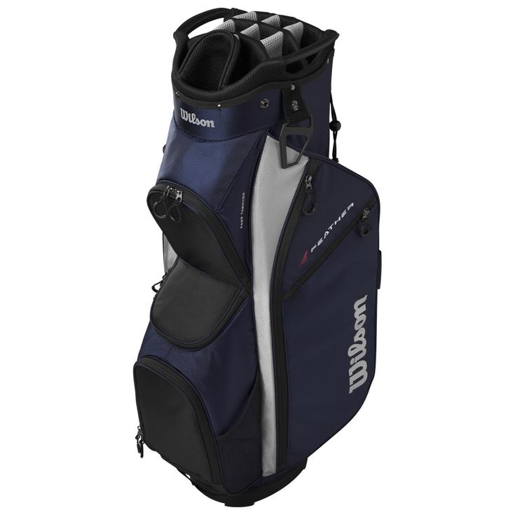 Wilson Staff Cartbag (Komplettsatz) Feather Cart Navy Silver Präsentation