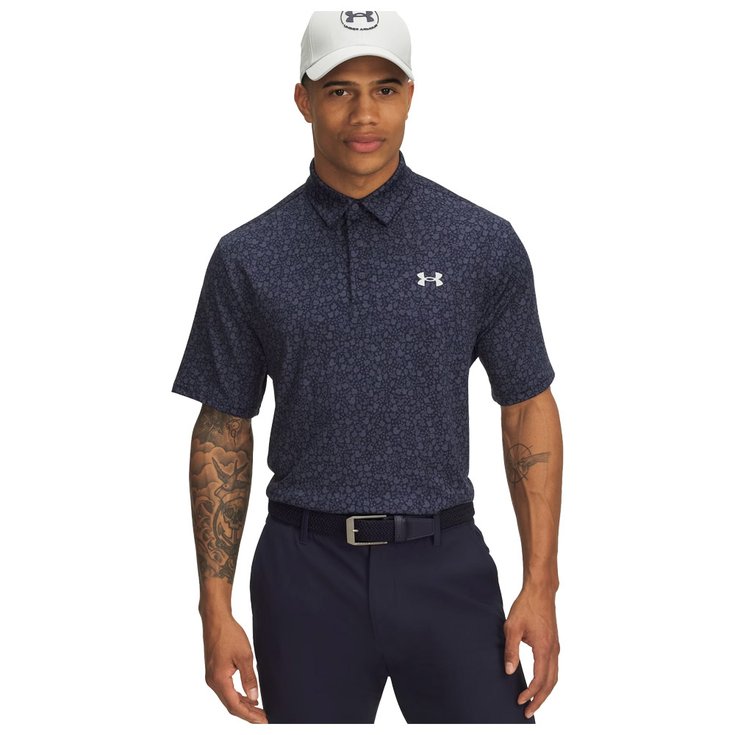 Under Armour Polohemde Playoff 3.0 Printed Polo Midnight Navy Downpour Gray Hal Präsentation
