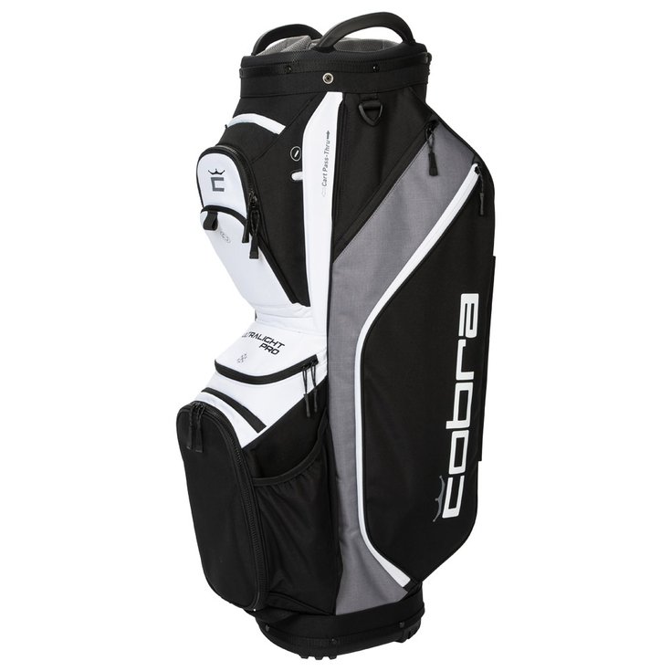 Cobra Cartbag (Komplettsatz) Ultralight Pro Cart Bag Black White Präsentation