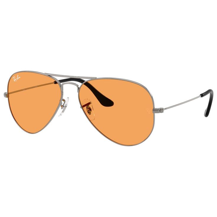 Ray Ban RB3025 Aviator Summer Capsule Polished Gunmetal Orange 