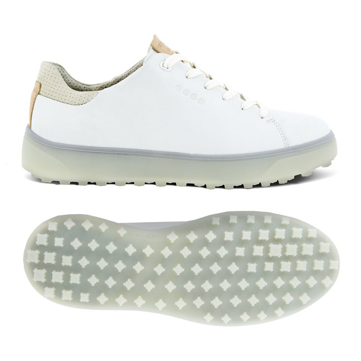 Ecco Schuhe ohne Spikes Women's Tray Bright White Präsentation