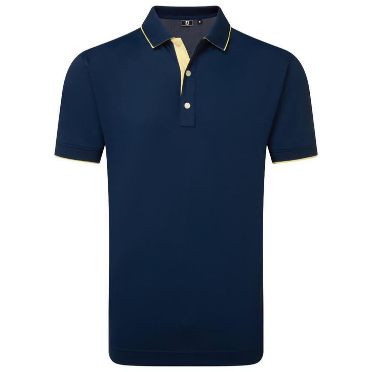 Footjoy Polohemde Wordmark Pique Navy Präsentation