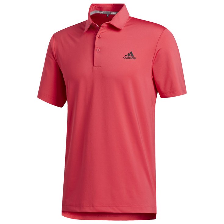 Adidas Polohemde Ultimate 2.0 Solid Polo Shirt Power Pink Black Präsentation