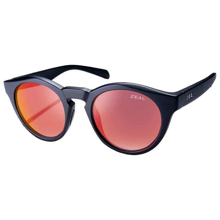 Zeal Sonnenbrille Crowley Matte Black Ellume Ellume Polarized Phoenix Mirror Präsentation